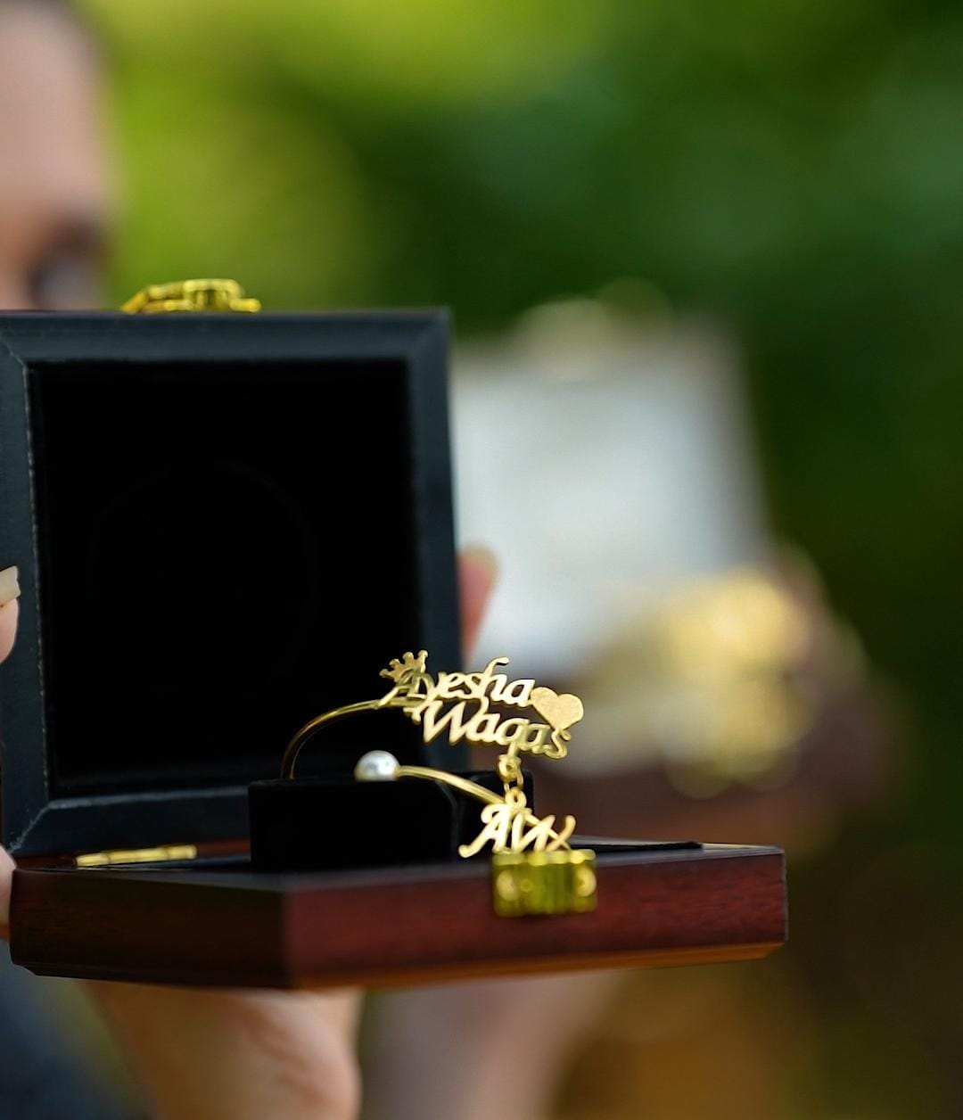 Pearls Stone Personalized Name Bracelet